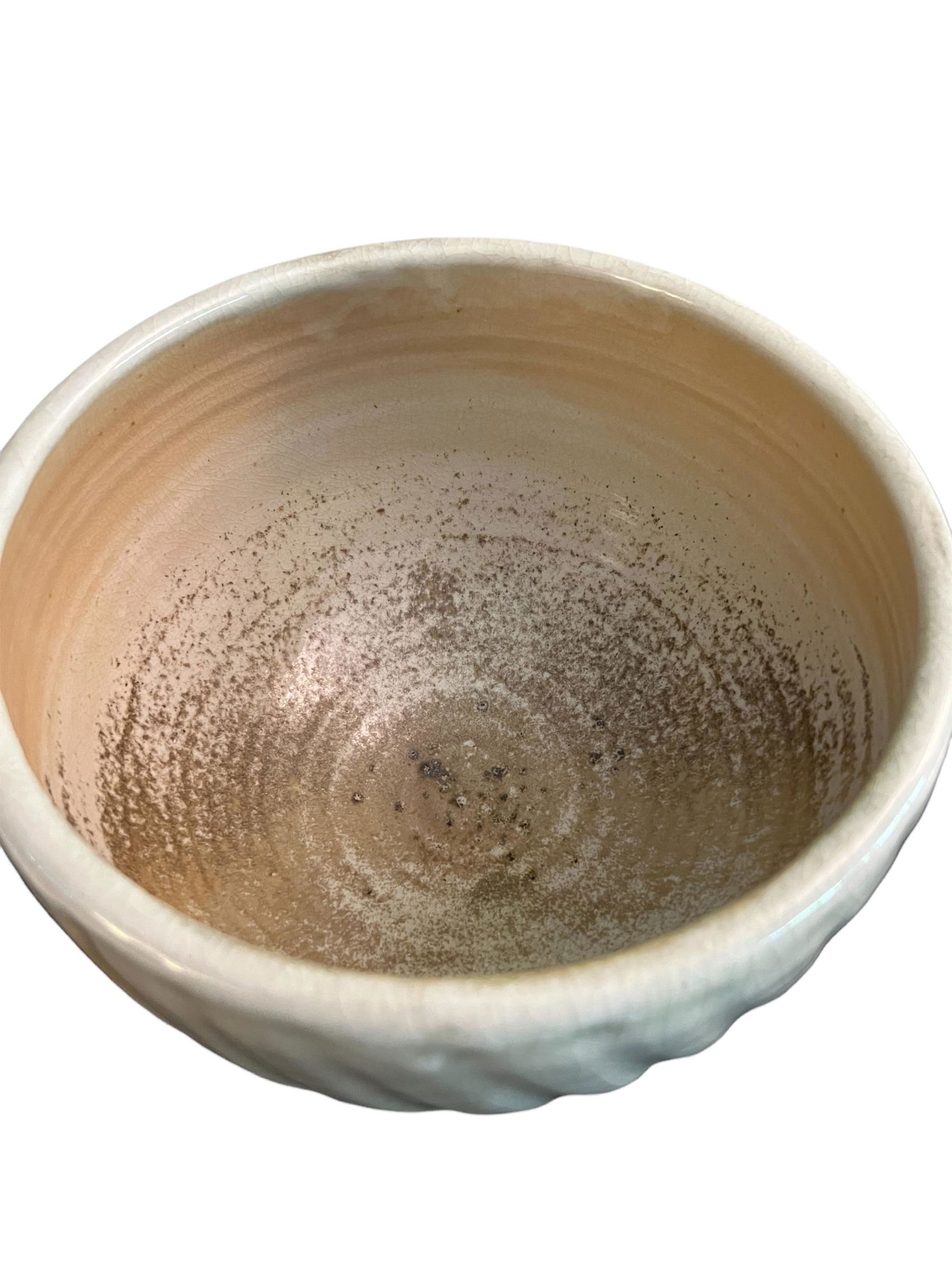 Ben Owen, NC Potter (Son of  Master Potter, Ben Owen Sr.) Ivory Bowl (1 of 3)