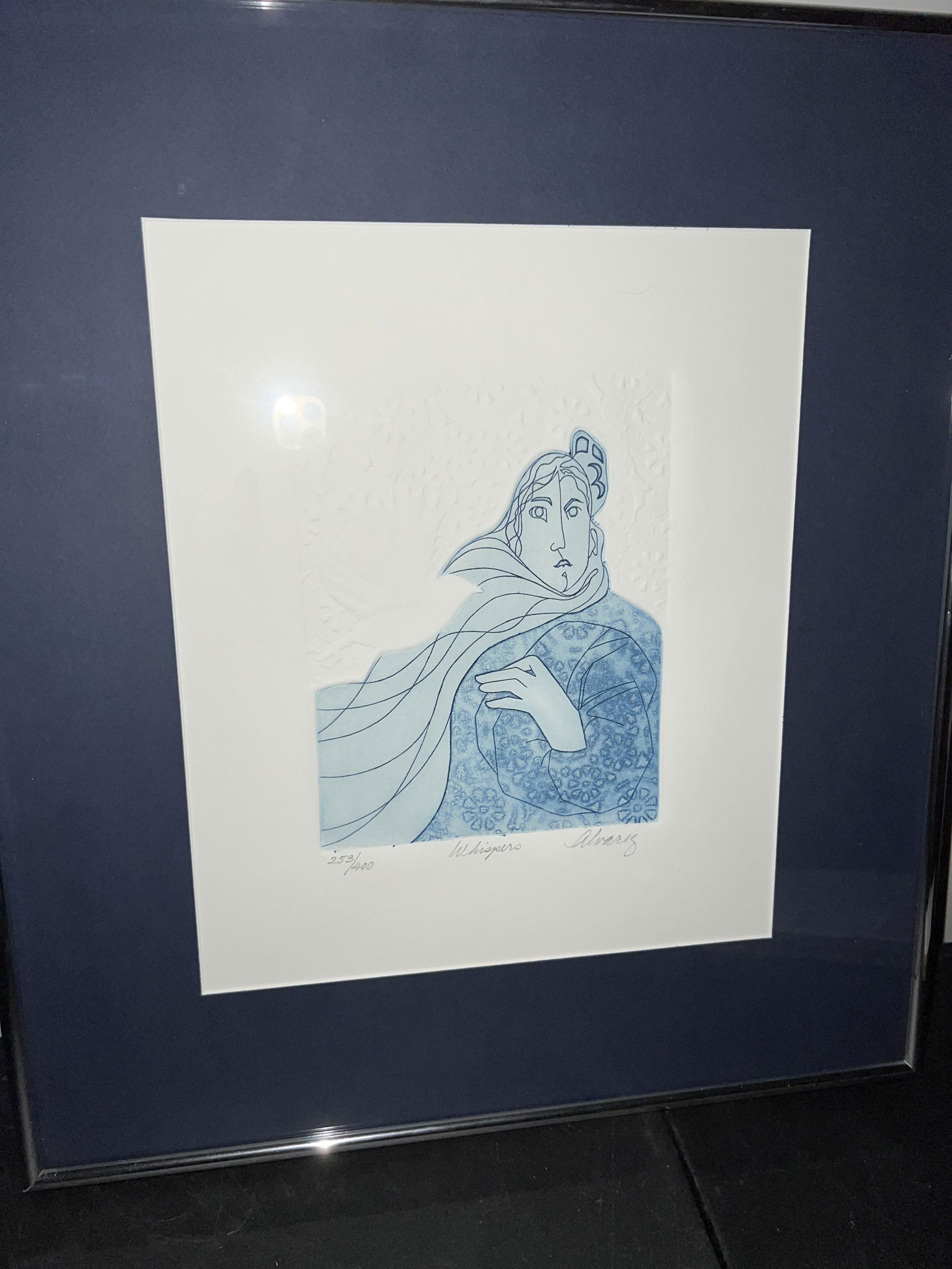 Alverez, Etching in Color "Whispers" (1 of 7)