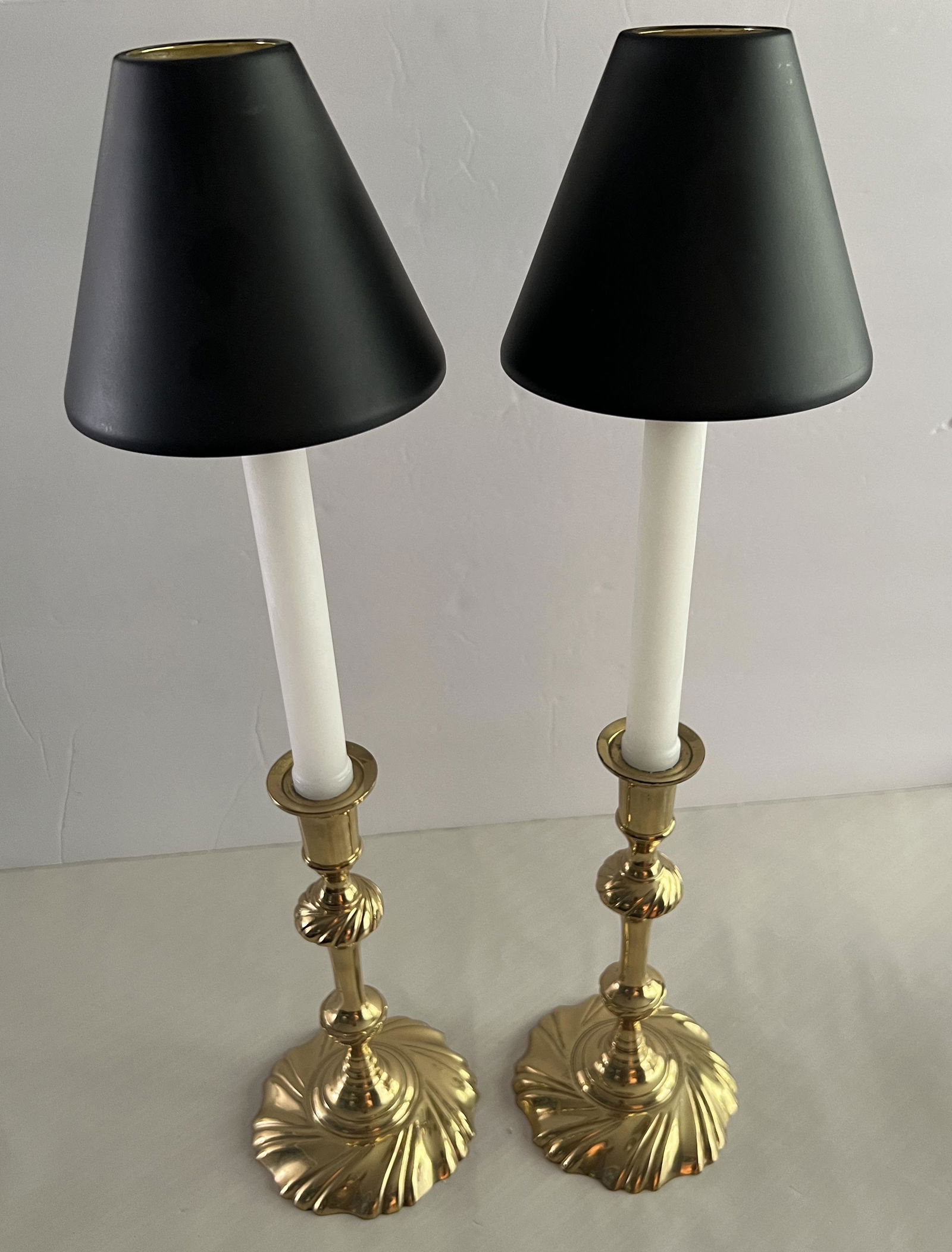 Pair of Mottahedeh Brass Candlesticks (1 of 6)