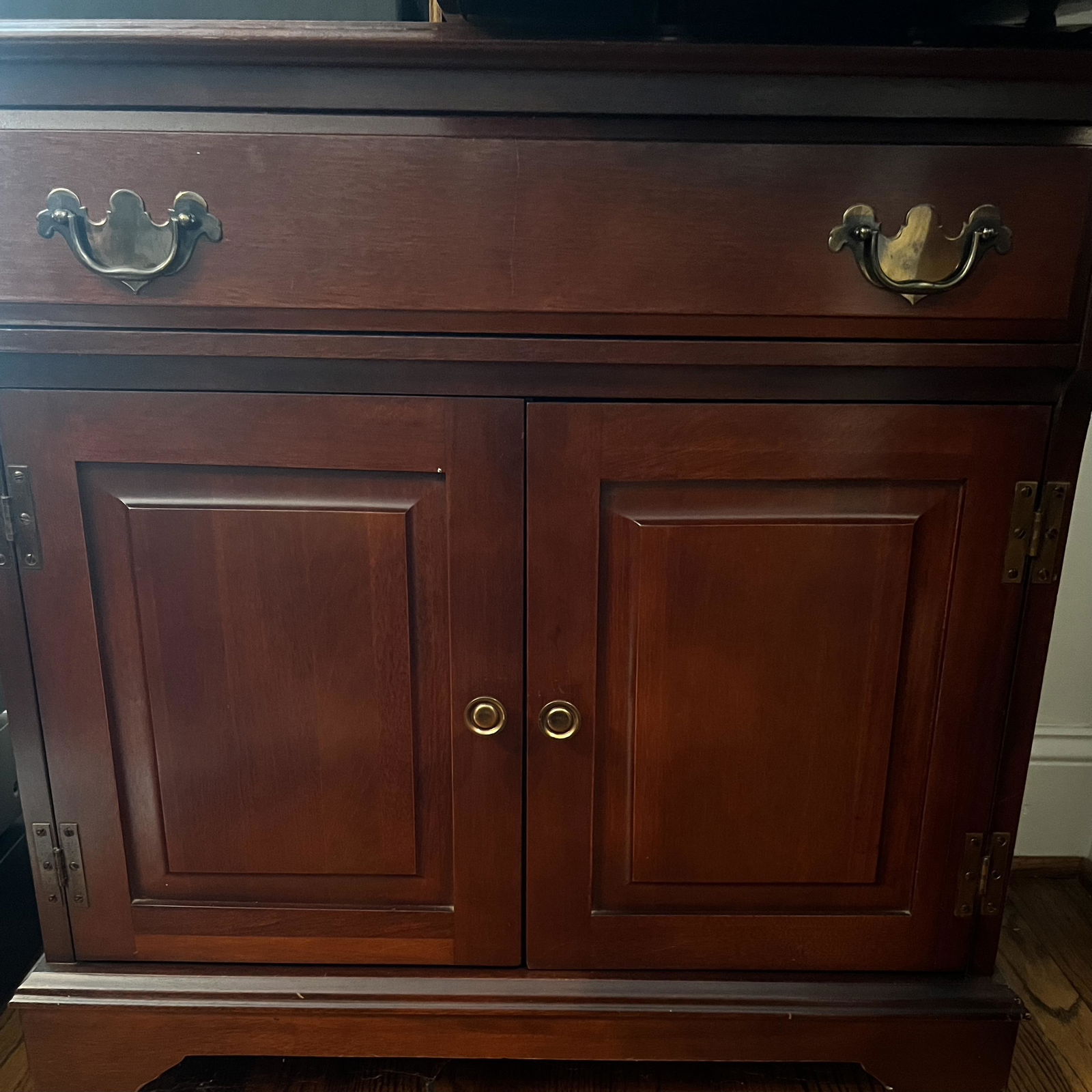 Media Storage Cabinet Four Folding TV Tables Media Bundle (1 of 5)