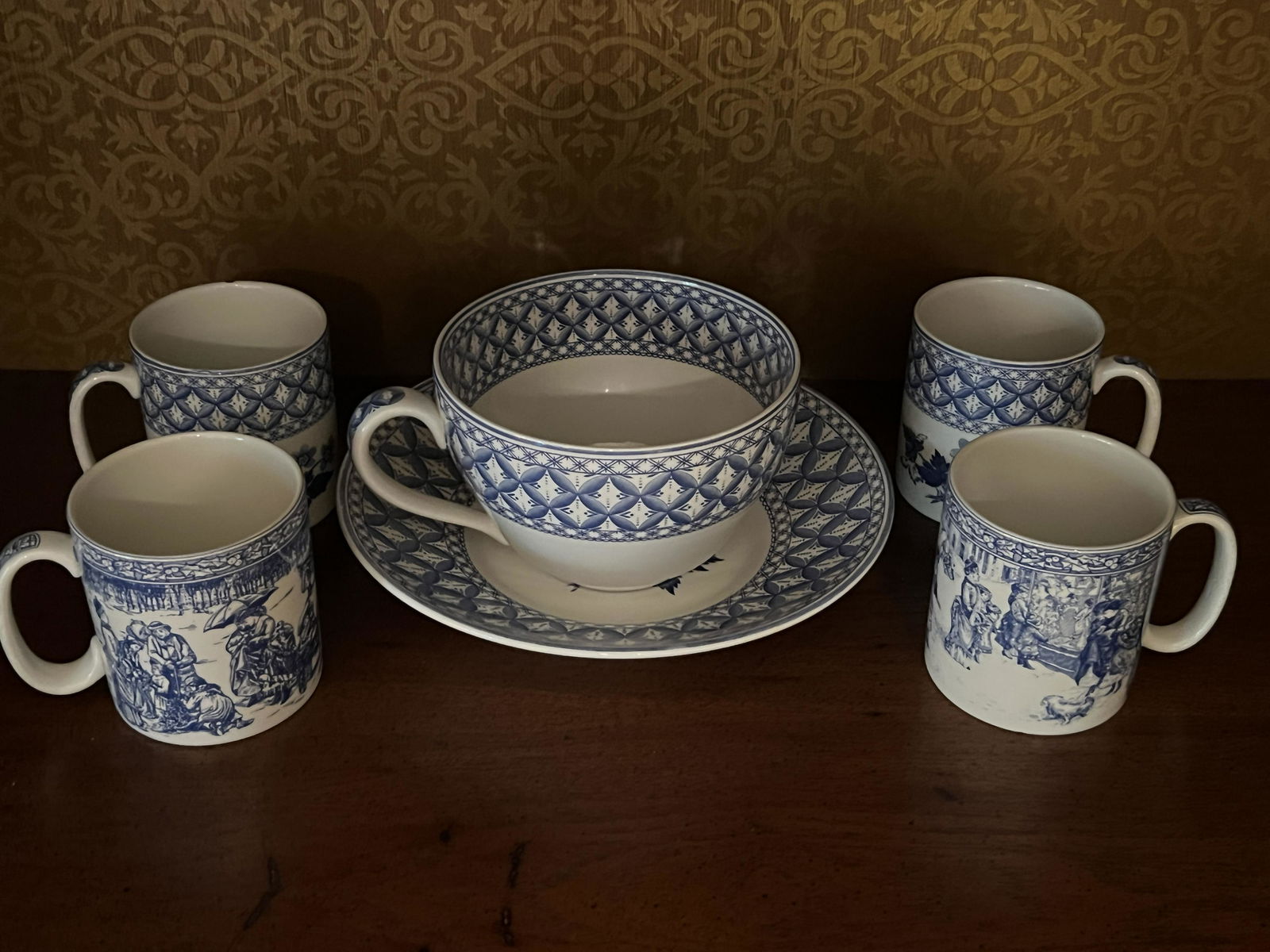 Spode Blue Room Collection, Set of 6 (1 of 7)