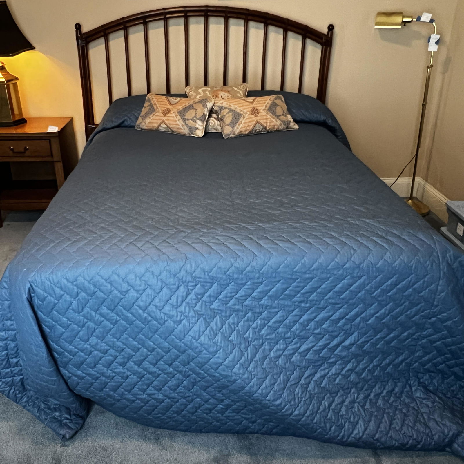 Bamboo Style Headboard and Frame, Queen/Full (1 of 5)