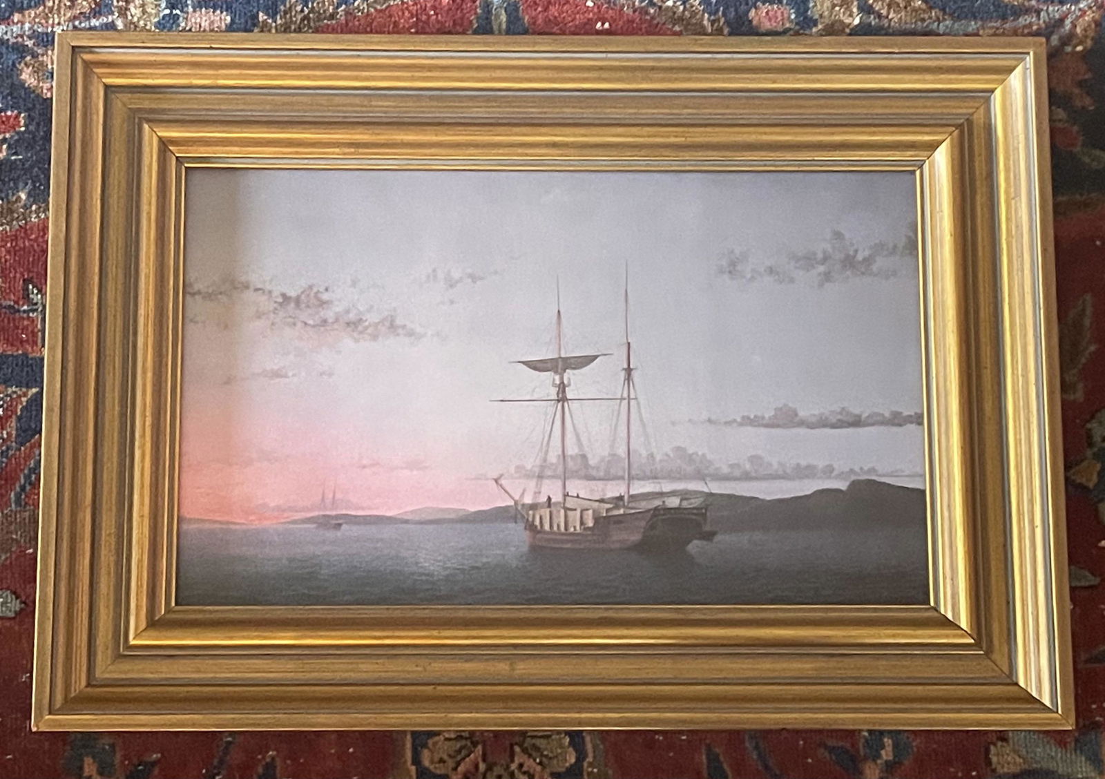 Fitz Hugh Lane, 1804-1865,  Print, "Limber Schooners at Evening on Penobscot Bay", 1860. National (1 of 3)