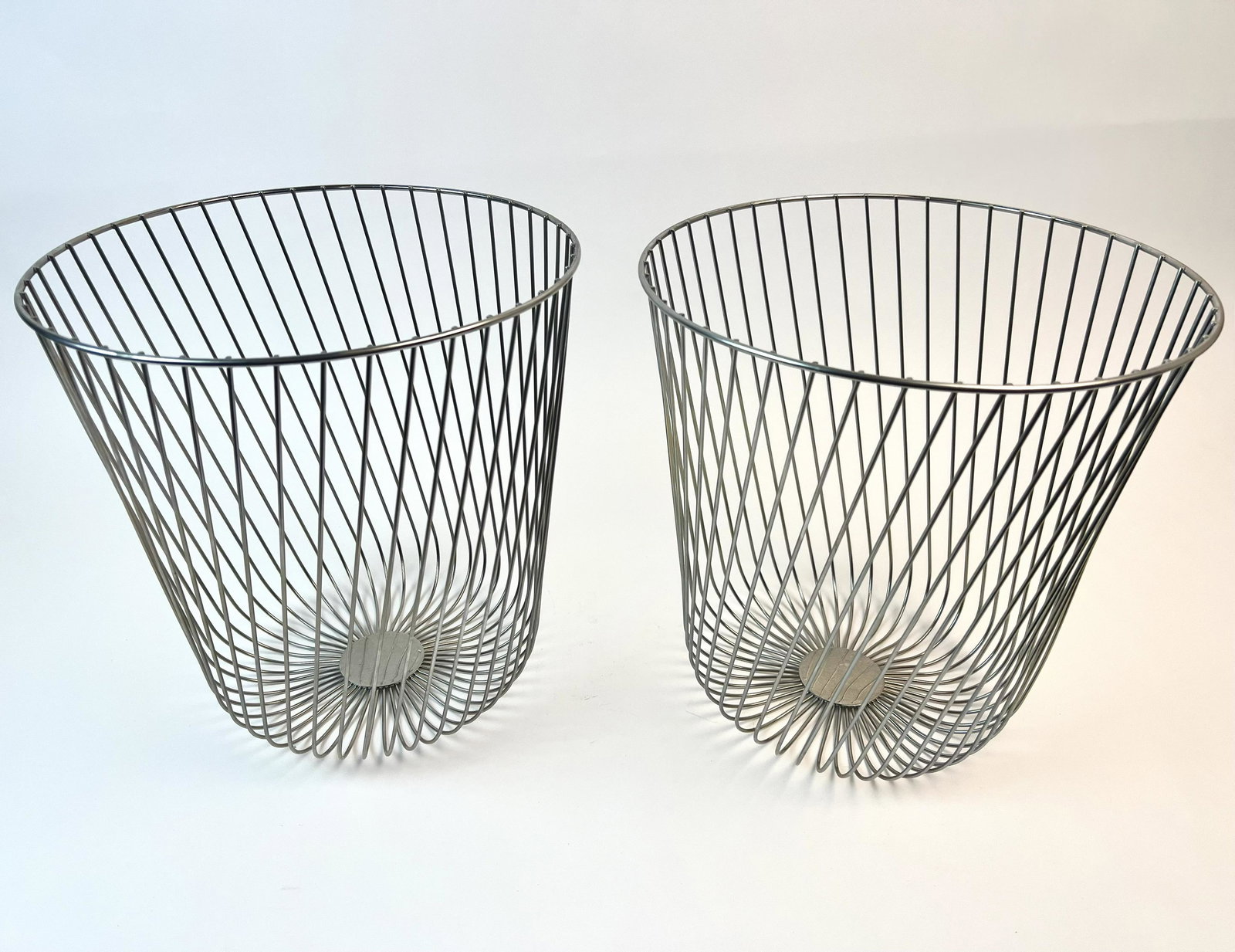 Two Alessi Stainless Wire Paper Baskets (1 of 5)