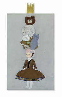 Tomoko Nagai 'Afternoon Tea Chan' - Stretched canvas: L166.5 W89.5 CM；Oil on canvas