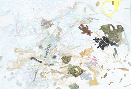 Tomoko Nagai 'Snow Carpet', acrylic framed: 41.2 x 60.8 cm, Mixed media, 2010