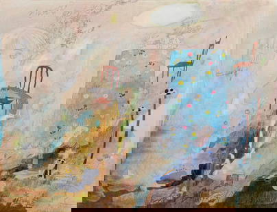 Tomoko Nagai 'Feel like I'm dreaming', stretched canvas: 50.2 x 65.3 cm; To see more info, check our online catalogue: https://issuu.com/muchuntang