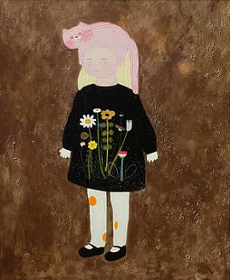 Tomoko Nagai 'Girl In A Dress' 3D print with UV ink, framed: 40.8 x 32.6 cm; To see more info, check our online catalogue: https://issuu.com/muchuntang