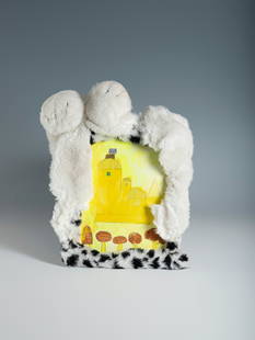 Tomoko Nagai "Yellow House": 37 x 30.5 x 14 cm; Water color, pencil, color pencil, ink on paper; 2020; With a certificate of authenticity by Tomio Koyama Gallery; To see more info, check our online catalogue: https://issuu.com/mu