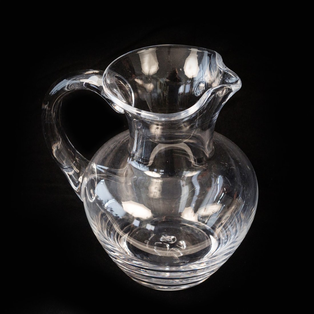 Signed Simon Pearce Crystal Pitcher (1 of 3)