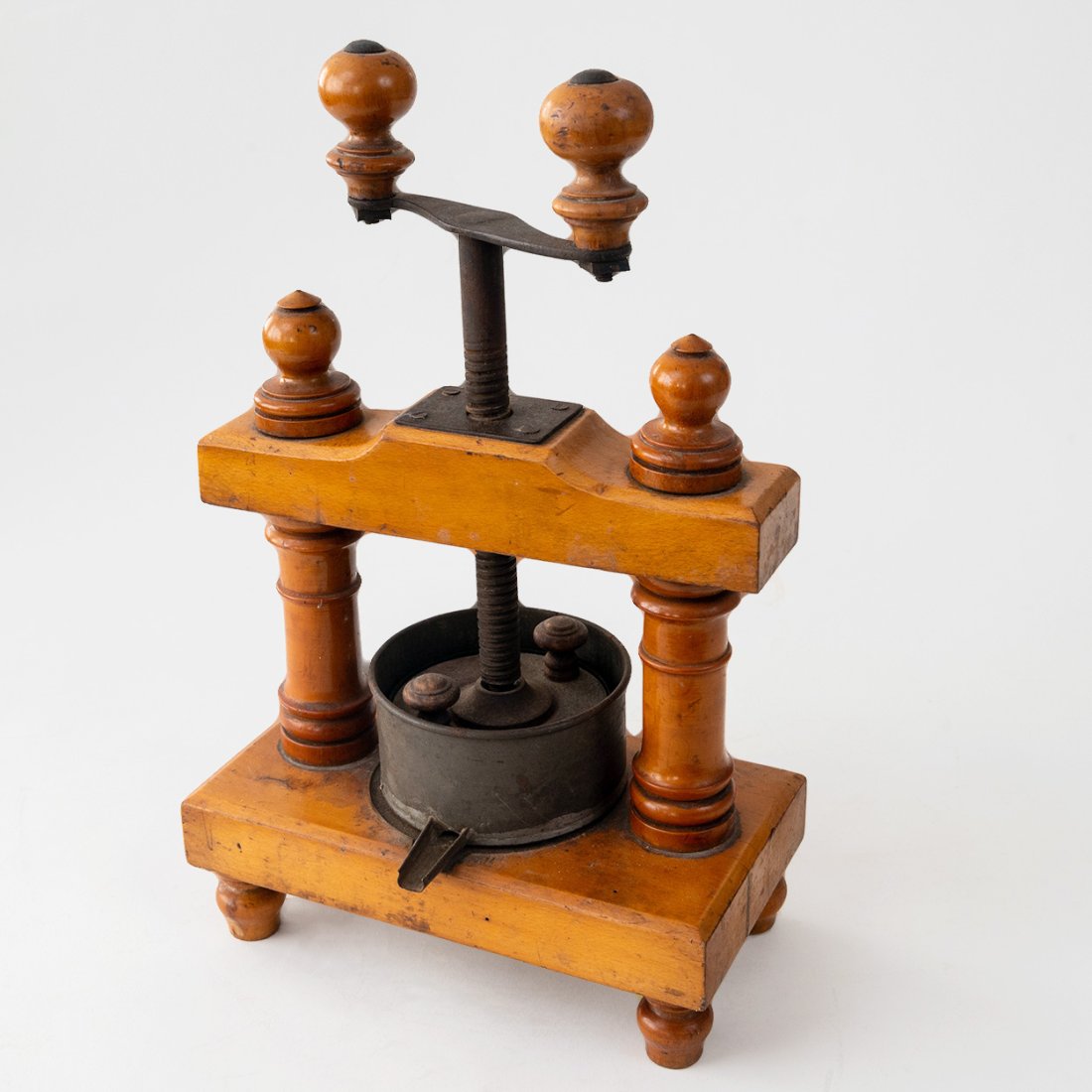 Antique French Wooden Fruit Cheese Press (1 of 6)
