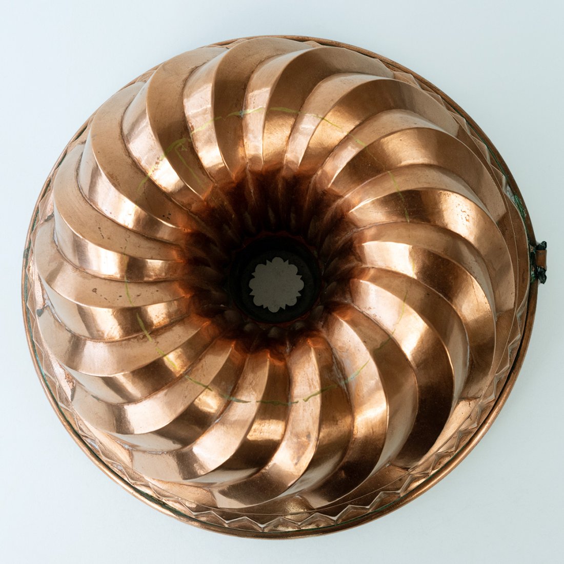 Large Antique Fluted Copper Food Mold (1 of 3)