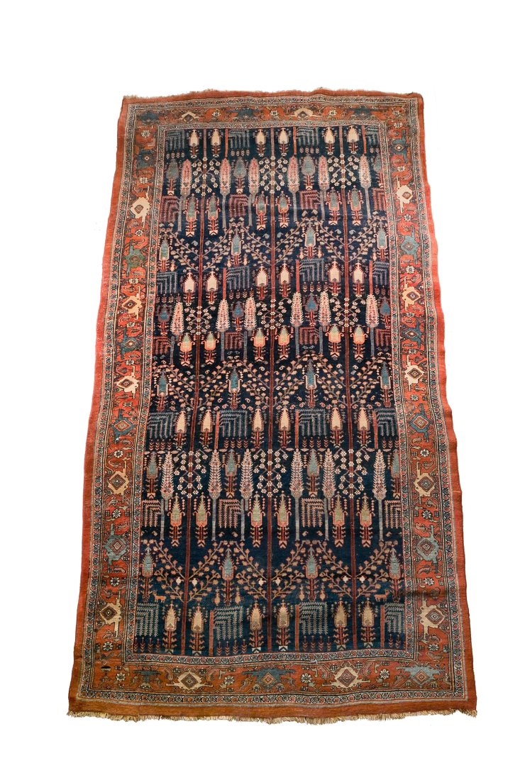 Antique Bijar Wool Oriental Rug 11'8" x 6'9" (1 of 5)