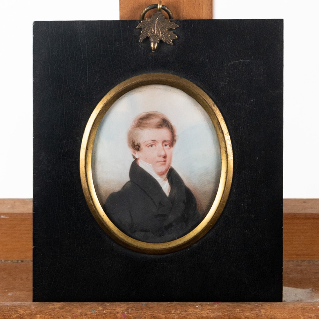 19th C.  Miniature Portrait Painting of Surgeon (1 of 4)