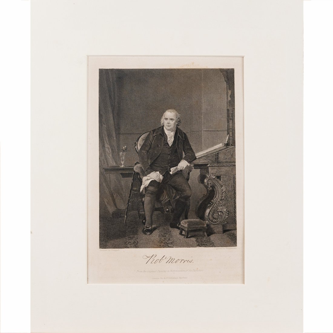 ROBERT MORRIS (1734-1806). Engraving after a painting by Alonzo Chappel (1 of 5)