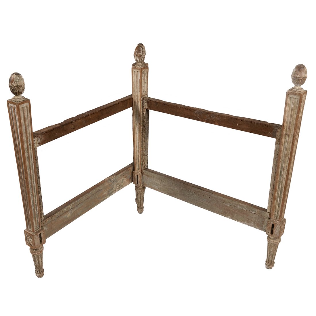 Set of Vintage Daybed Ends: with missing cane , great project piece. measuring 36" high x 31.5" wide