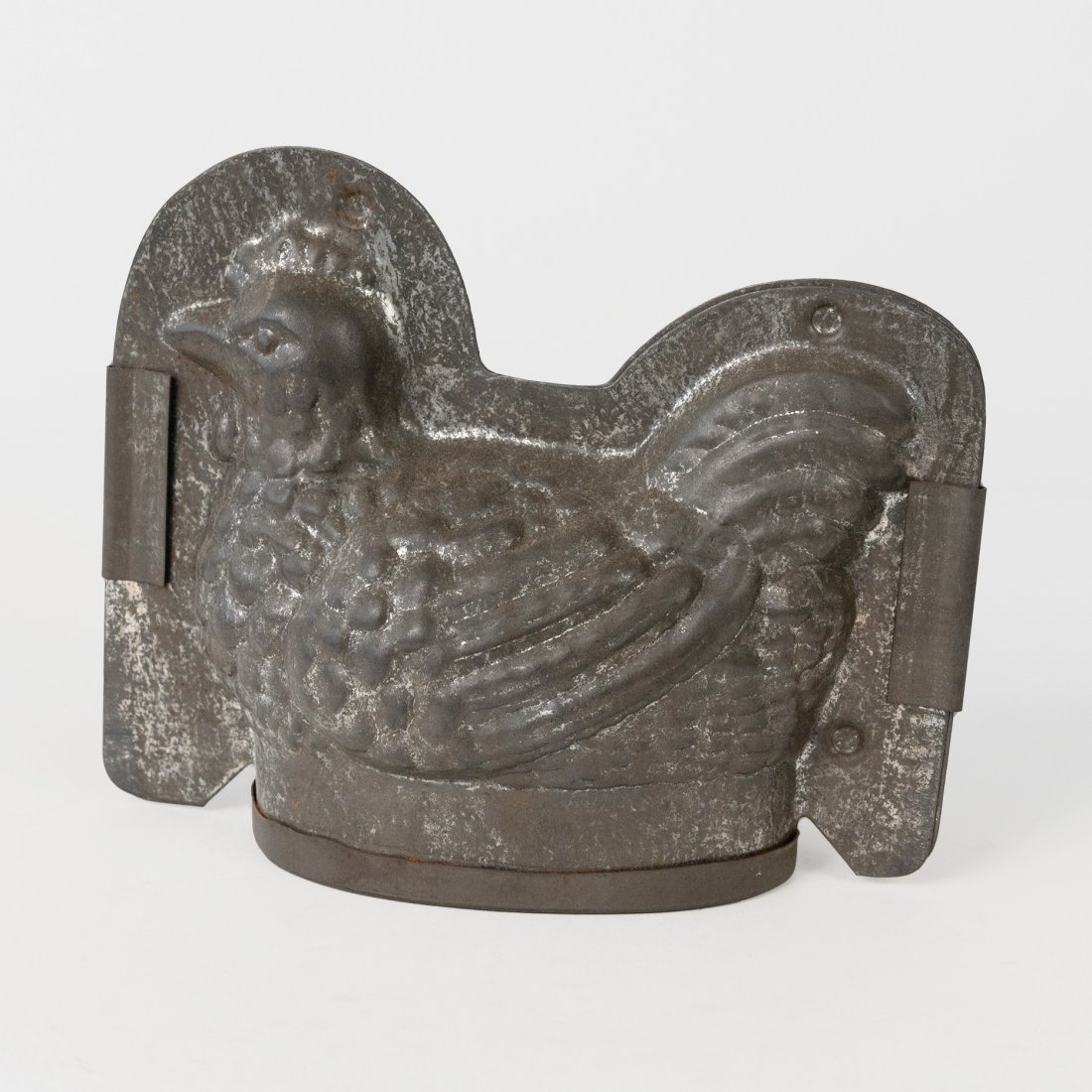Vintage German Rooster on Nest Chocolate Mold: measuring 6" high x 7.25" wide at widest point marked Germany