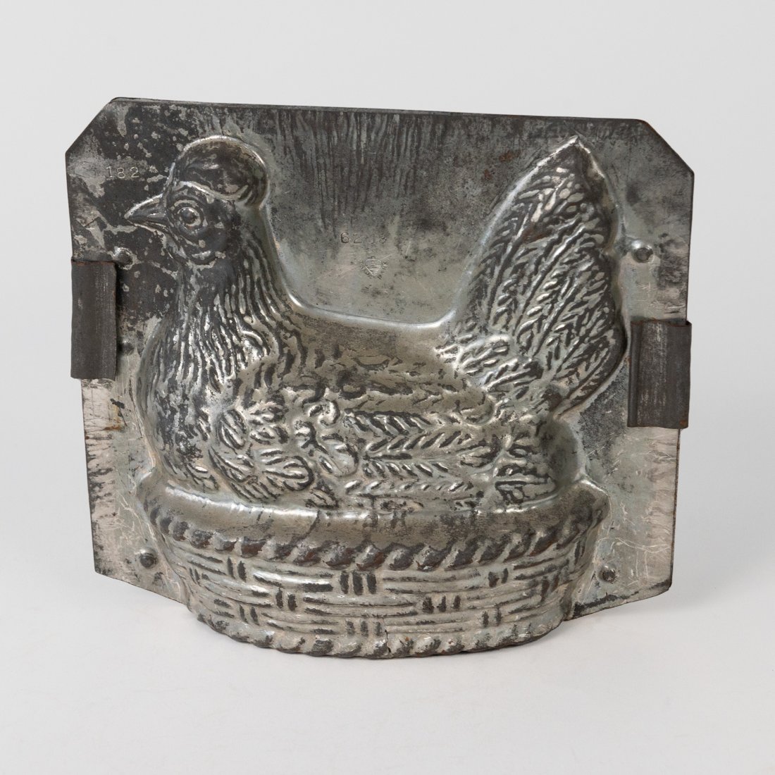 Vintage Large Hen on Basket Nest Chocolate Mold (1 of 5)