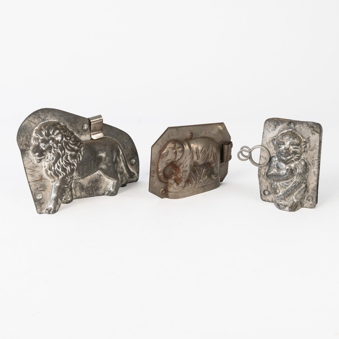 Three piece Vintage Lion, Elephant , and Monkey Chocolate Molds (1 of 6)