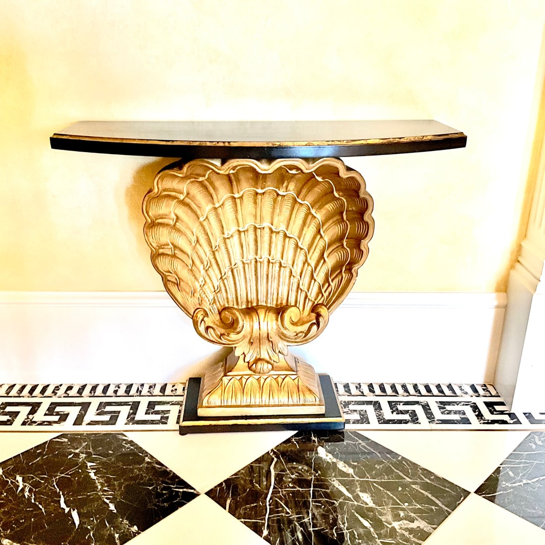 Maison Jansen Shell Demi-Lune Console Table (1 of 7)