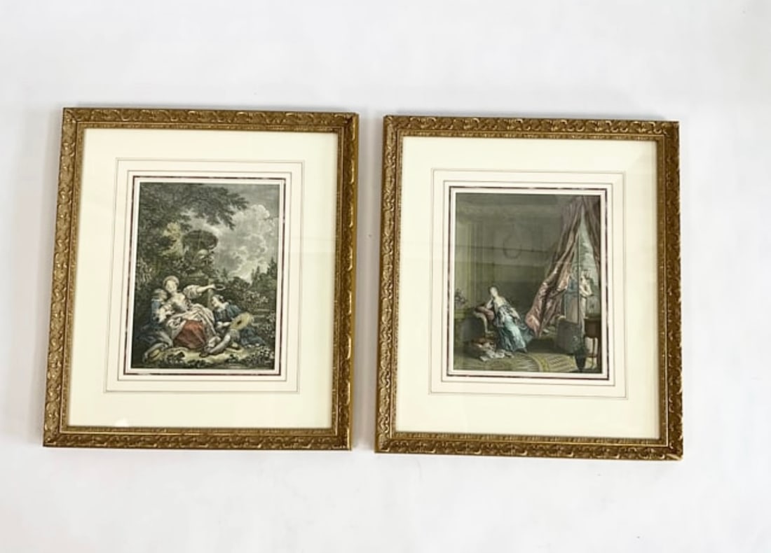 Pair of German Lithographs (1 of 1)