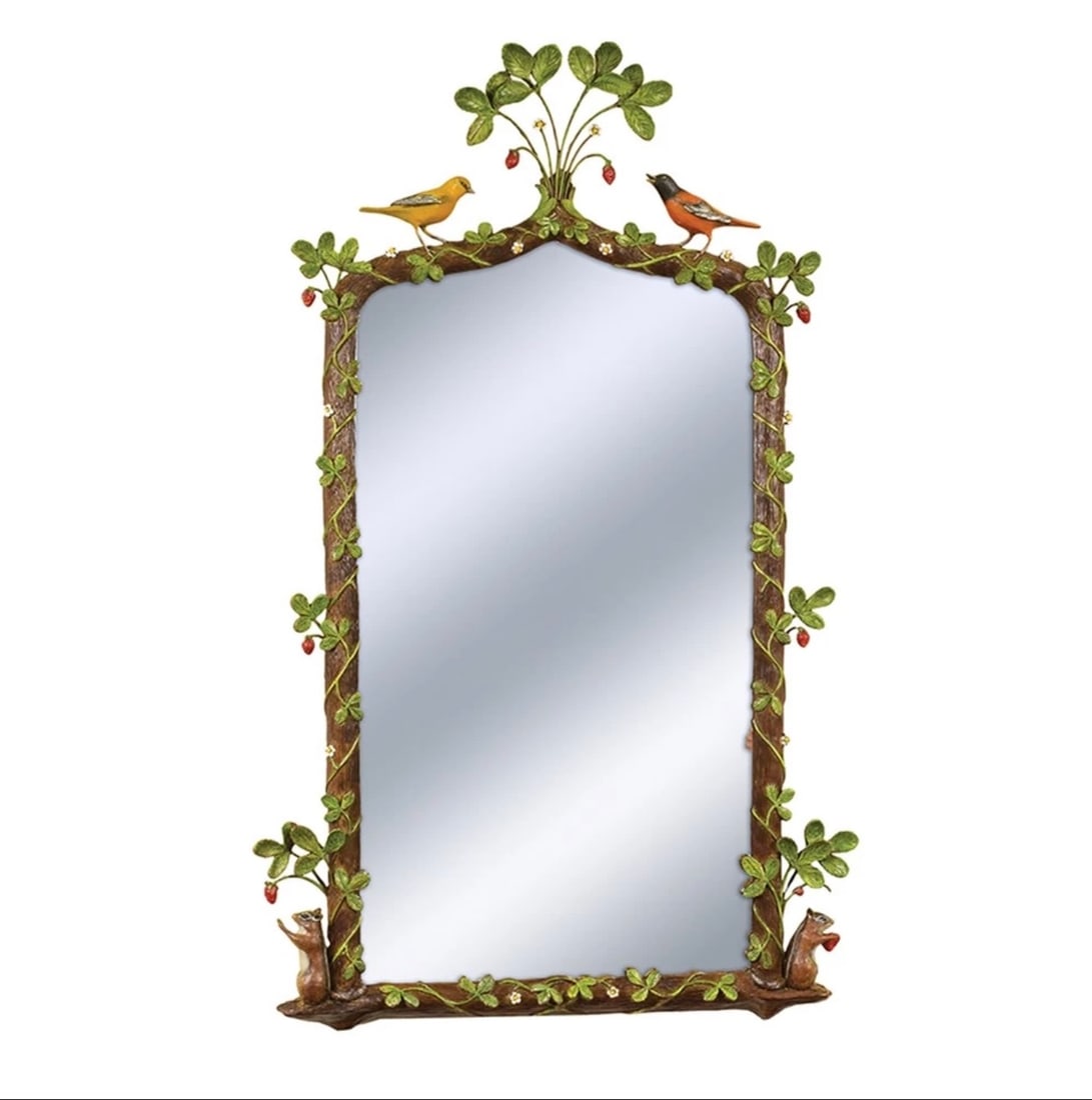 Carver's Guild Strawberry Theif Wall Mirror (1 of 4)