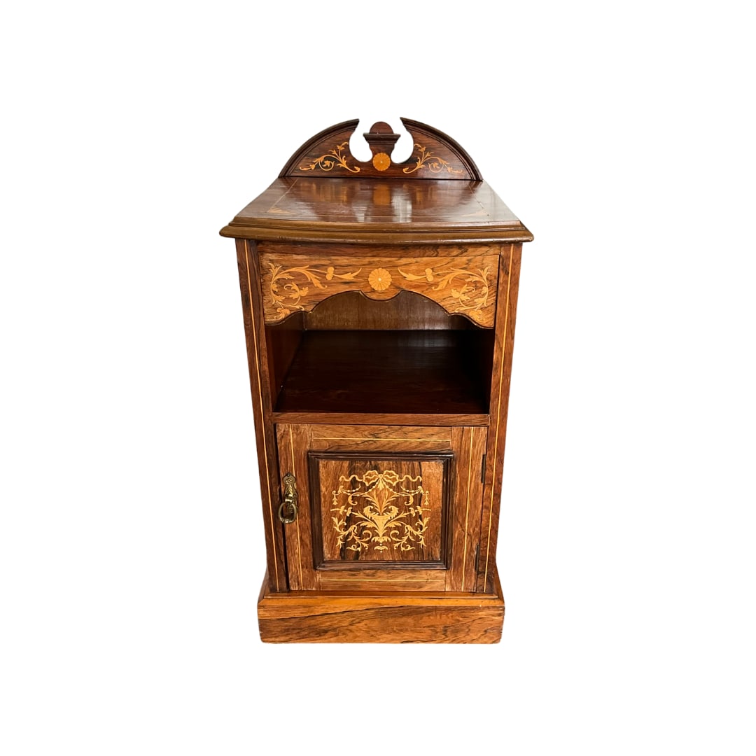 Antique 19th Century Style French Inlaid Side Cabinet (1 of 6)