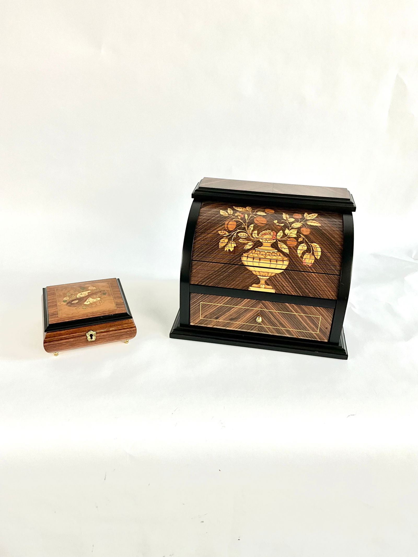 Vintage Reuge Swiss Classic Rolltop Music Box & Sorrento Music Box (1 of 8)