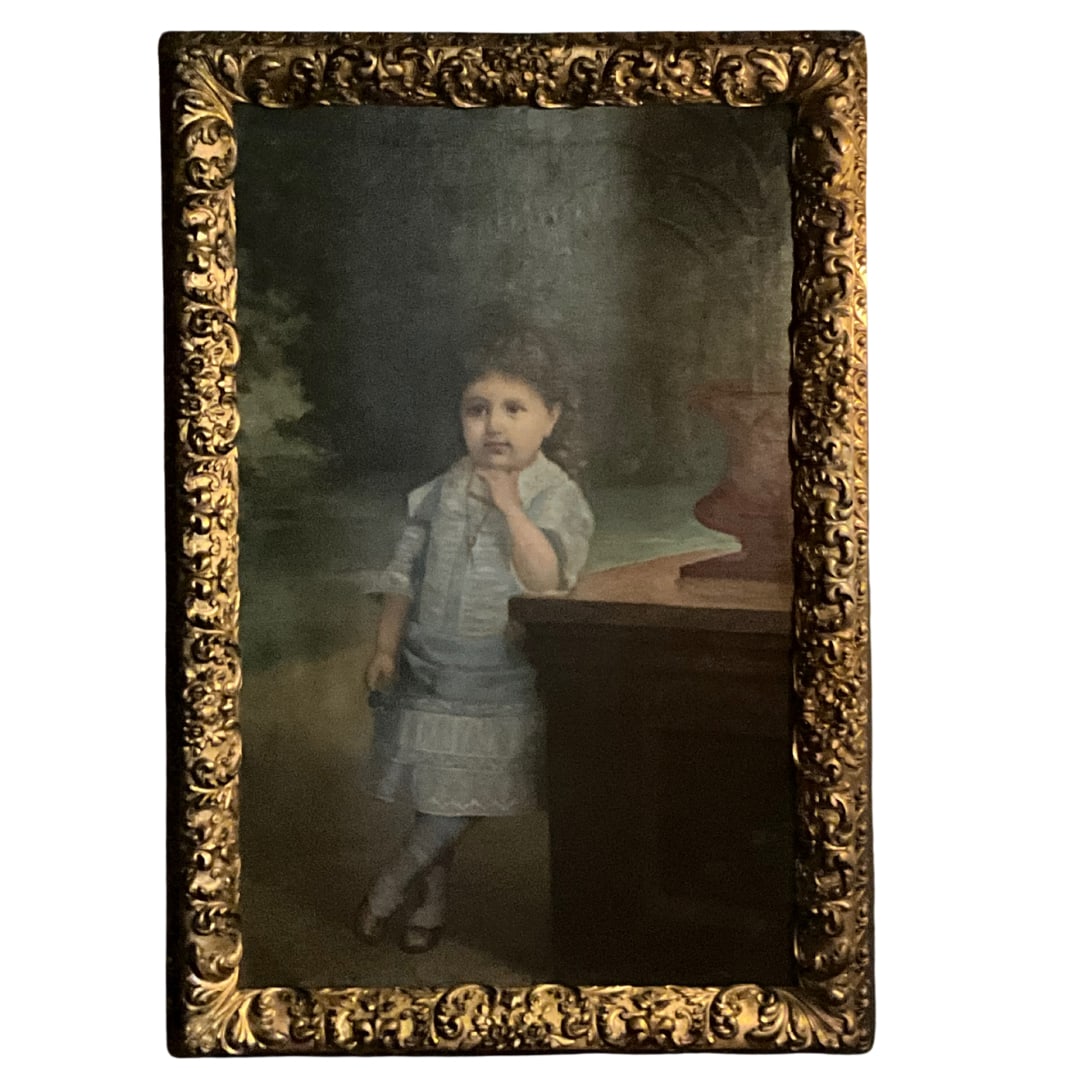 Antique Original Portrait Oil Painting by William Whitlock (19th C) (1 of 7)