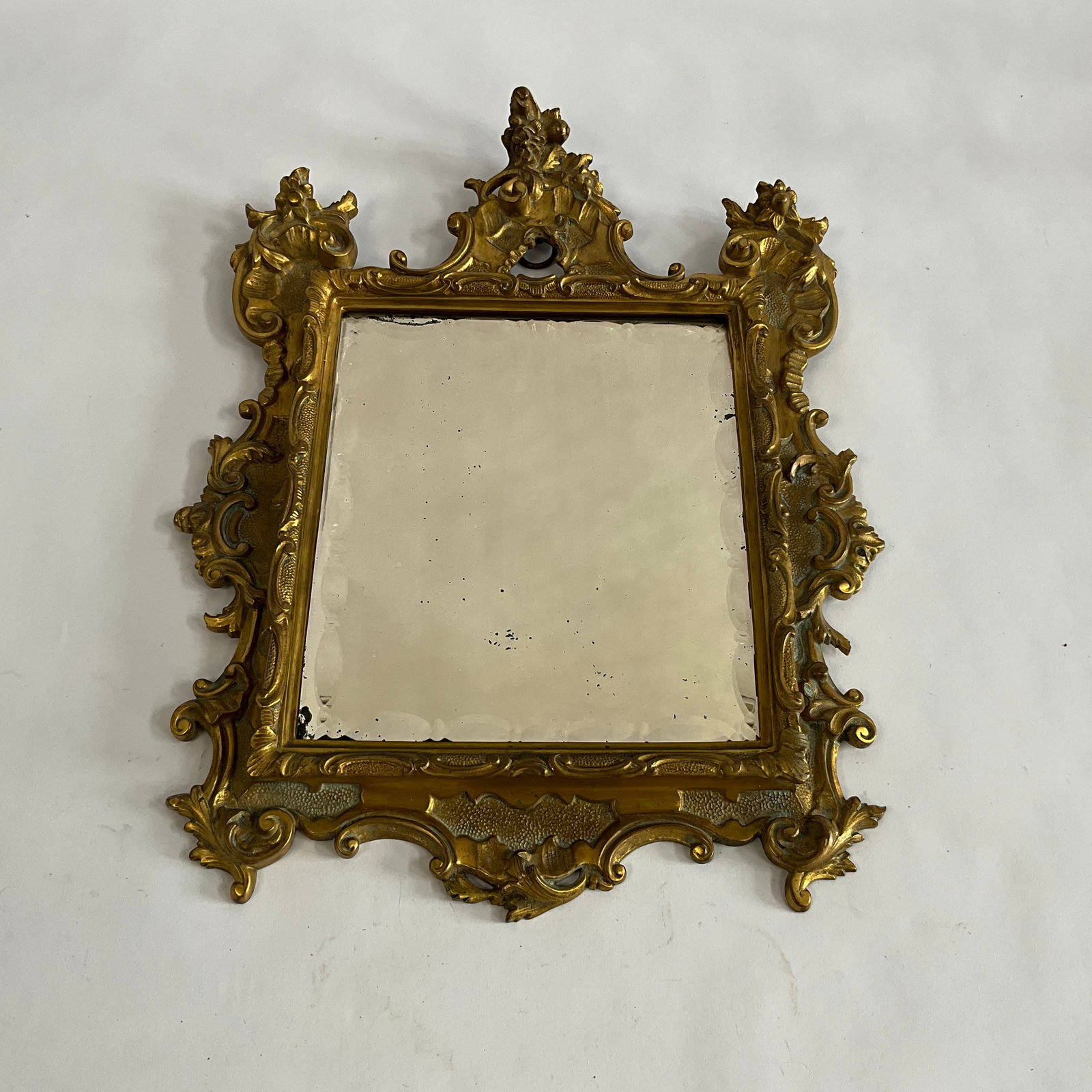 Antique Tiffany & Company Brass Wall Mirror (1 of 5)