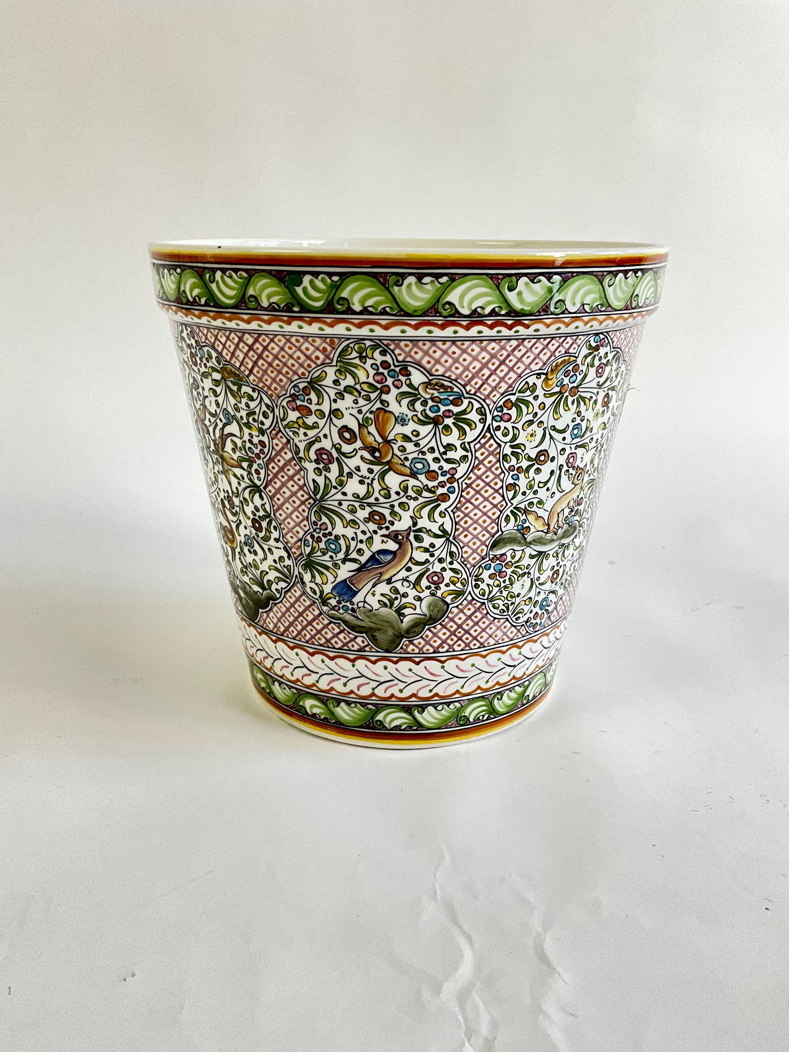 Handpainted Portugal Pottery Planter (1 of 3)