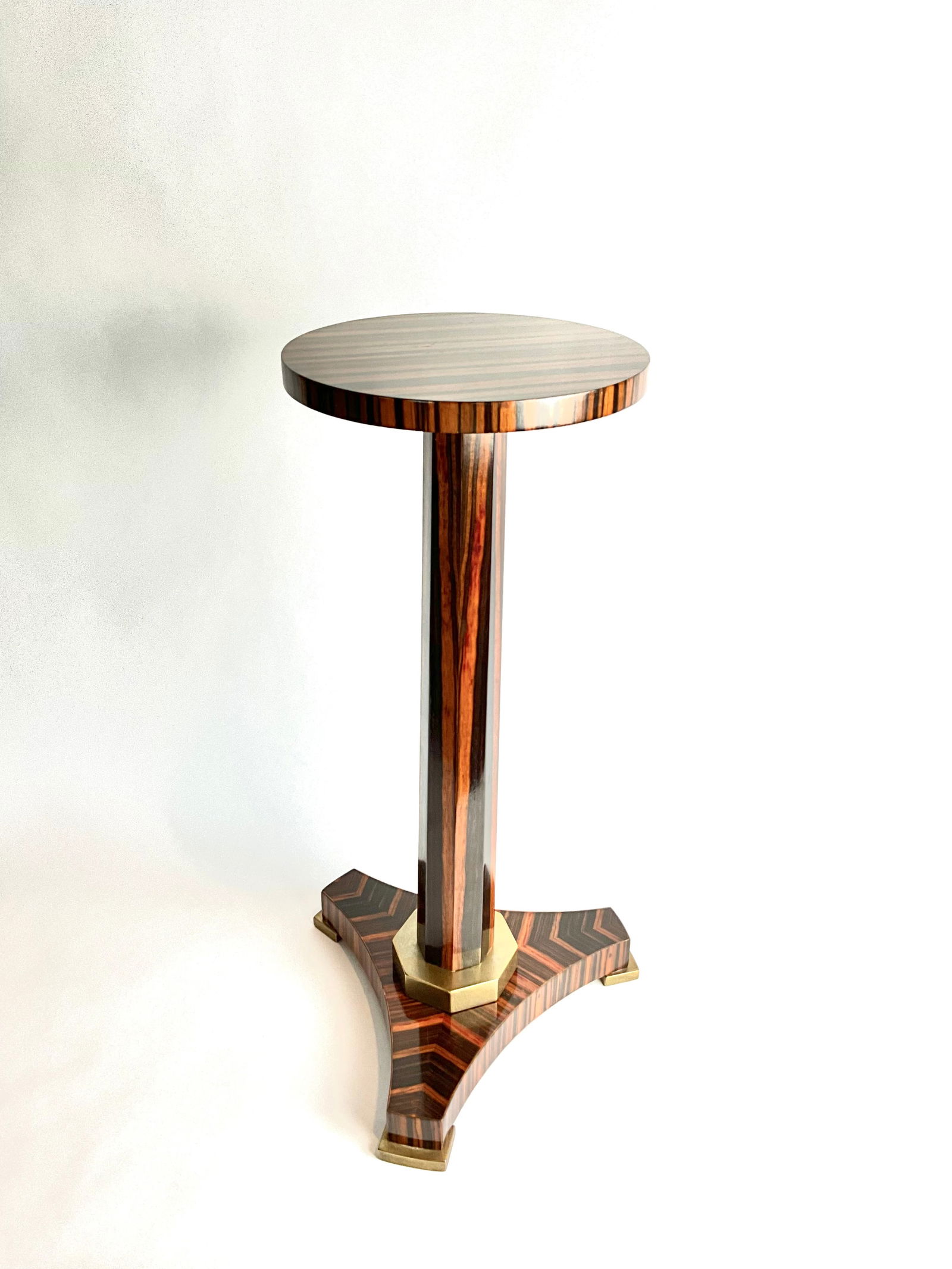 Neoclassical Style Rosewood Circular Lamp Table (1 of 6)