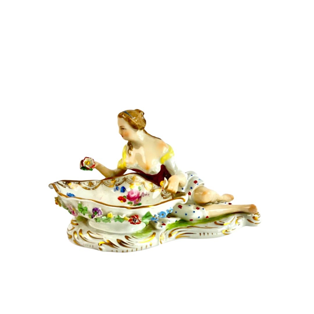 19th C. Dresden Porcelain Sweetmeat Dish (1 of 4)