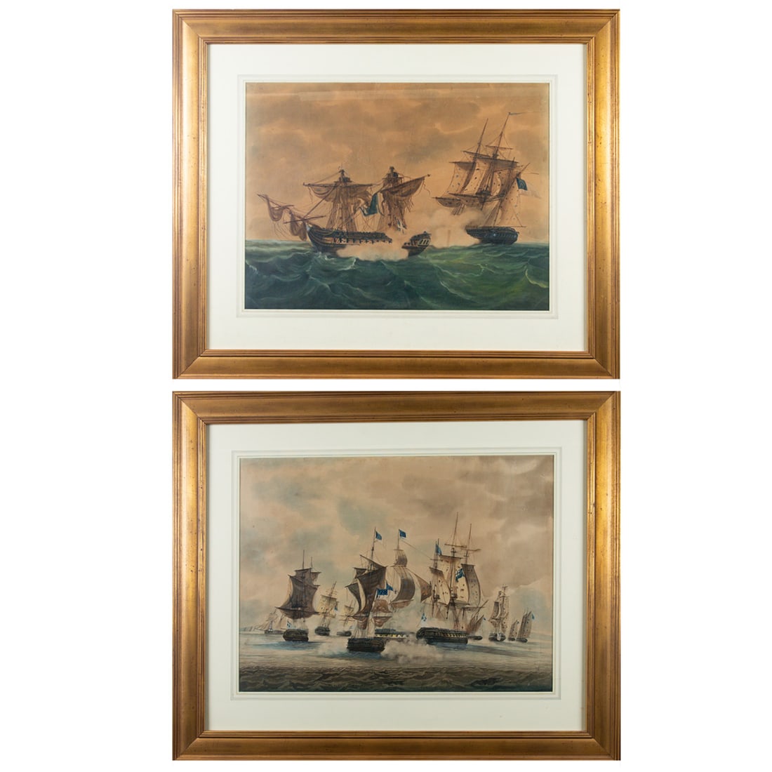 A Pair of Early 19th Century Watercolors of American Naval Battles (1 of 6)