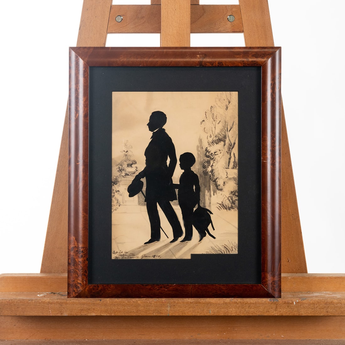 Antique Auguste Edouard(1789-1861)Silhouette of David Graham at Saratoga (1 of 5)