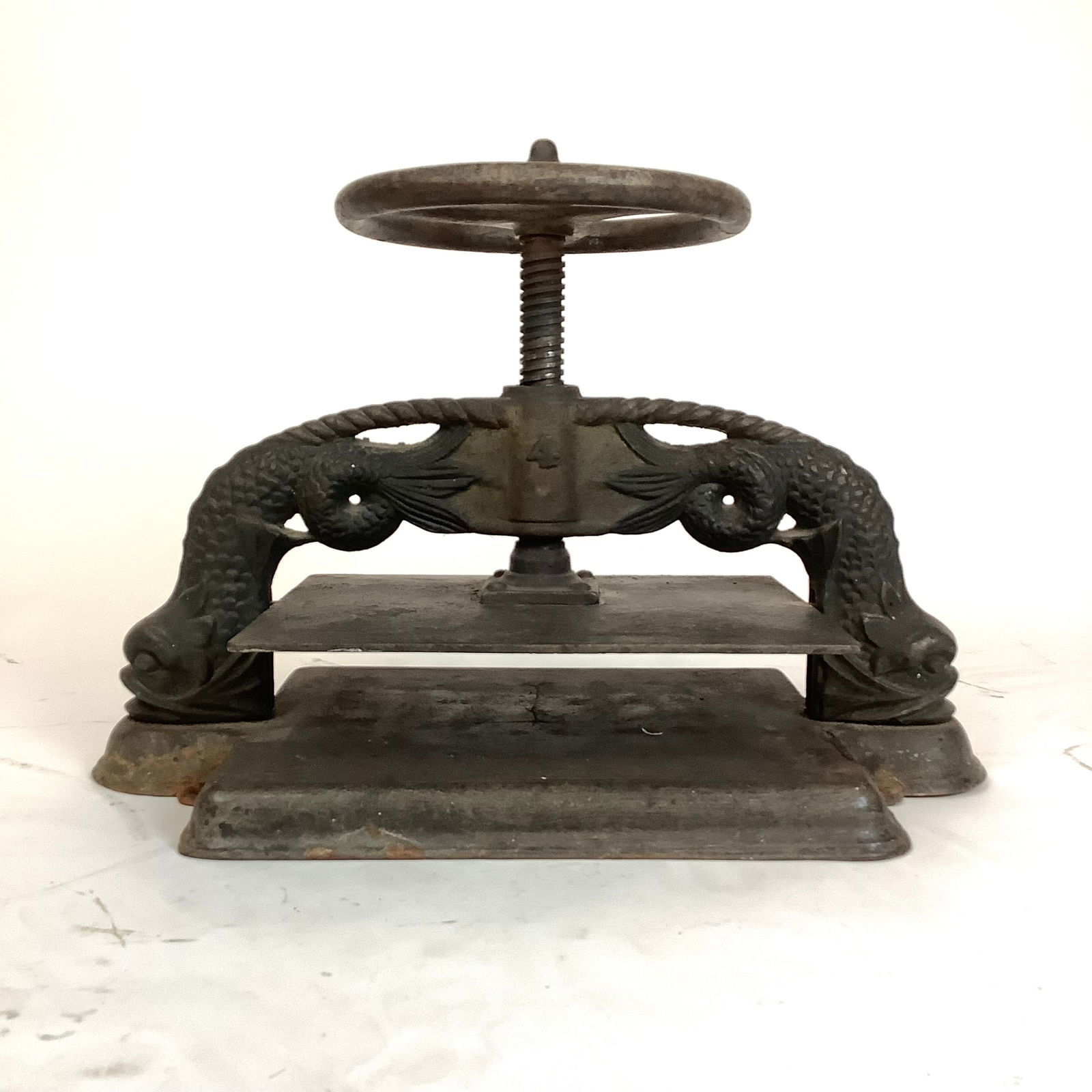 Antique 19th Century Cast Iron Book Press (1 of 8)