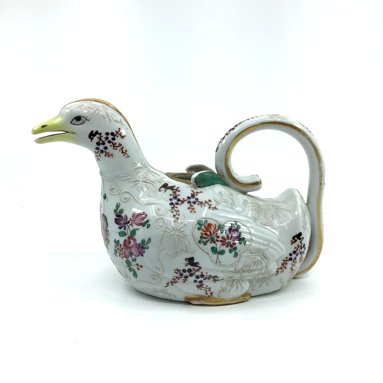 Antique Edmé Samson 19th C. Armorial Porcelain Teapot (1 of 8)