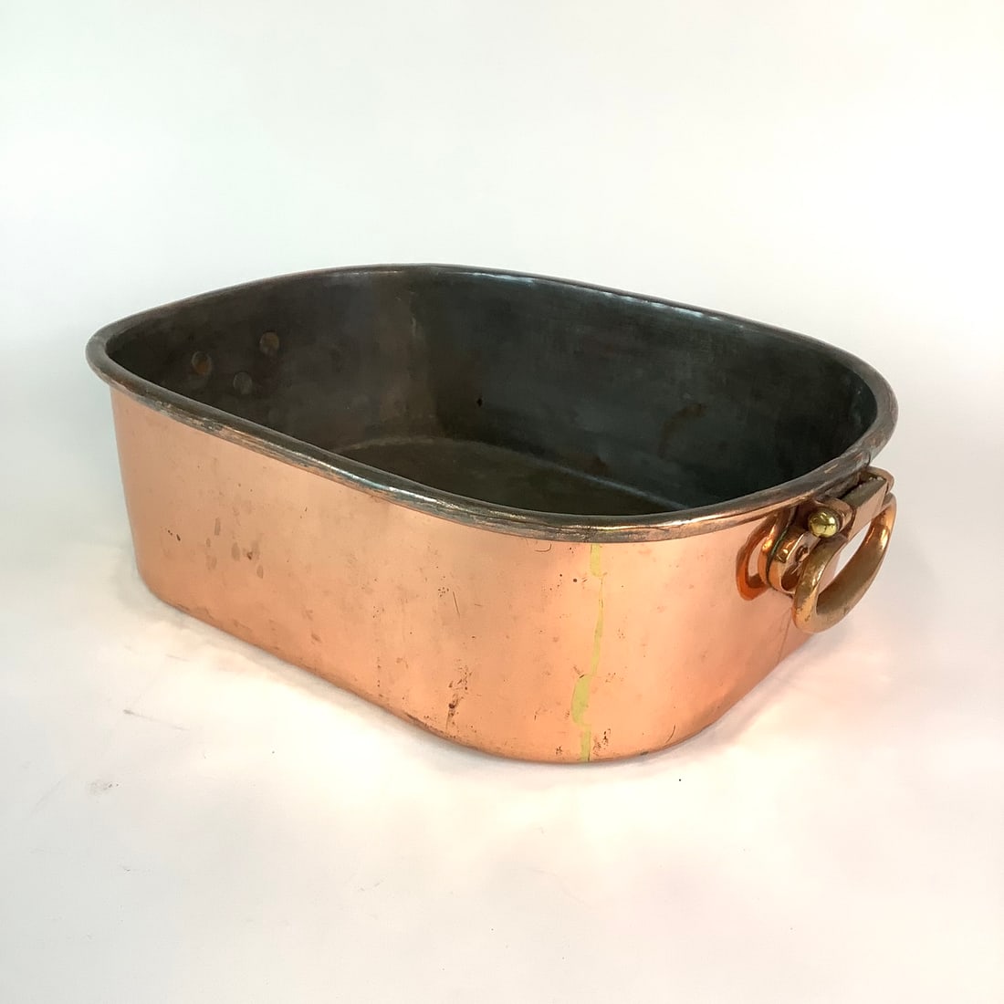 Large 19th Century Copper Roasting Pan (1 of 5)