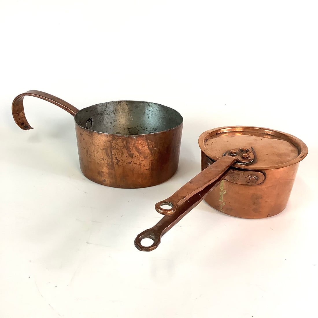 Antique Handforged Copper Pots Lot (1 of 10)