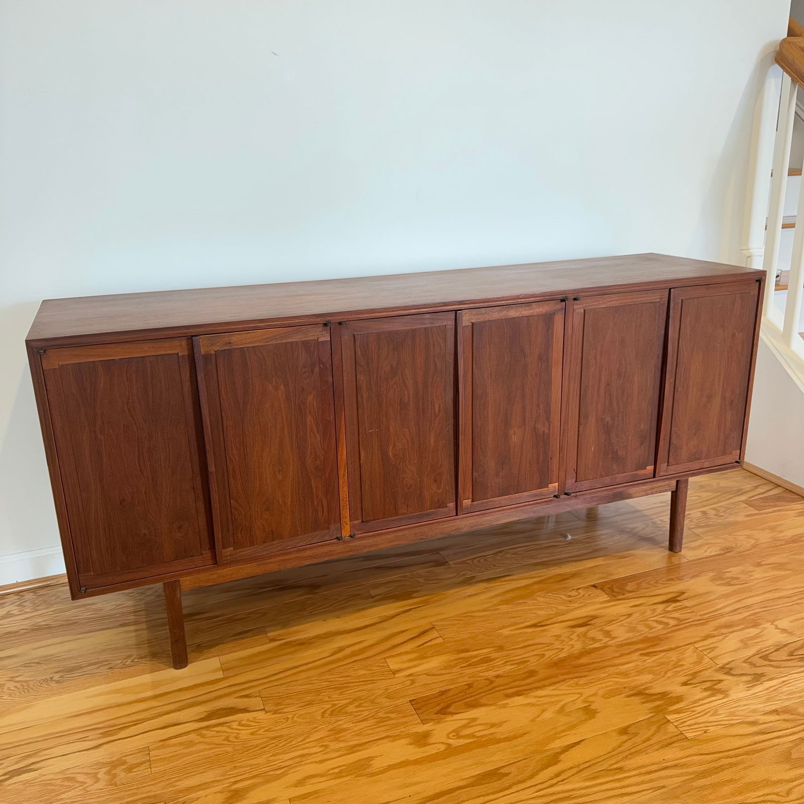 Attributed to Milo Baughman MCM Walnut Credenza (1 of 4)