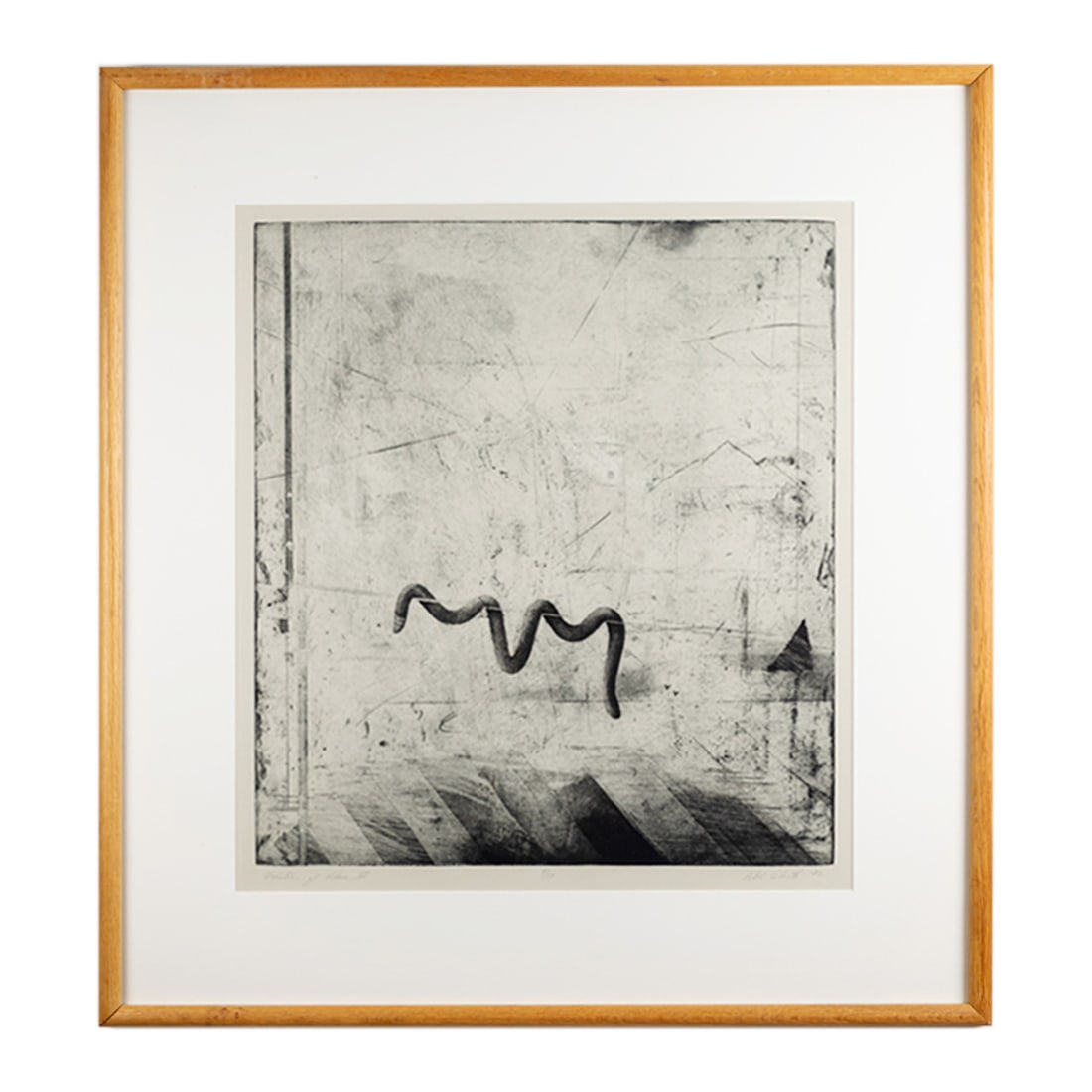 Signed Engraving "Question of Place II"by Peter Schmidt (1 of 3)