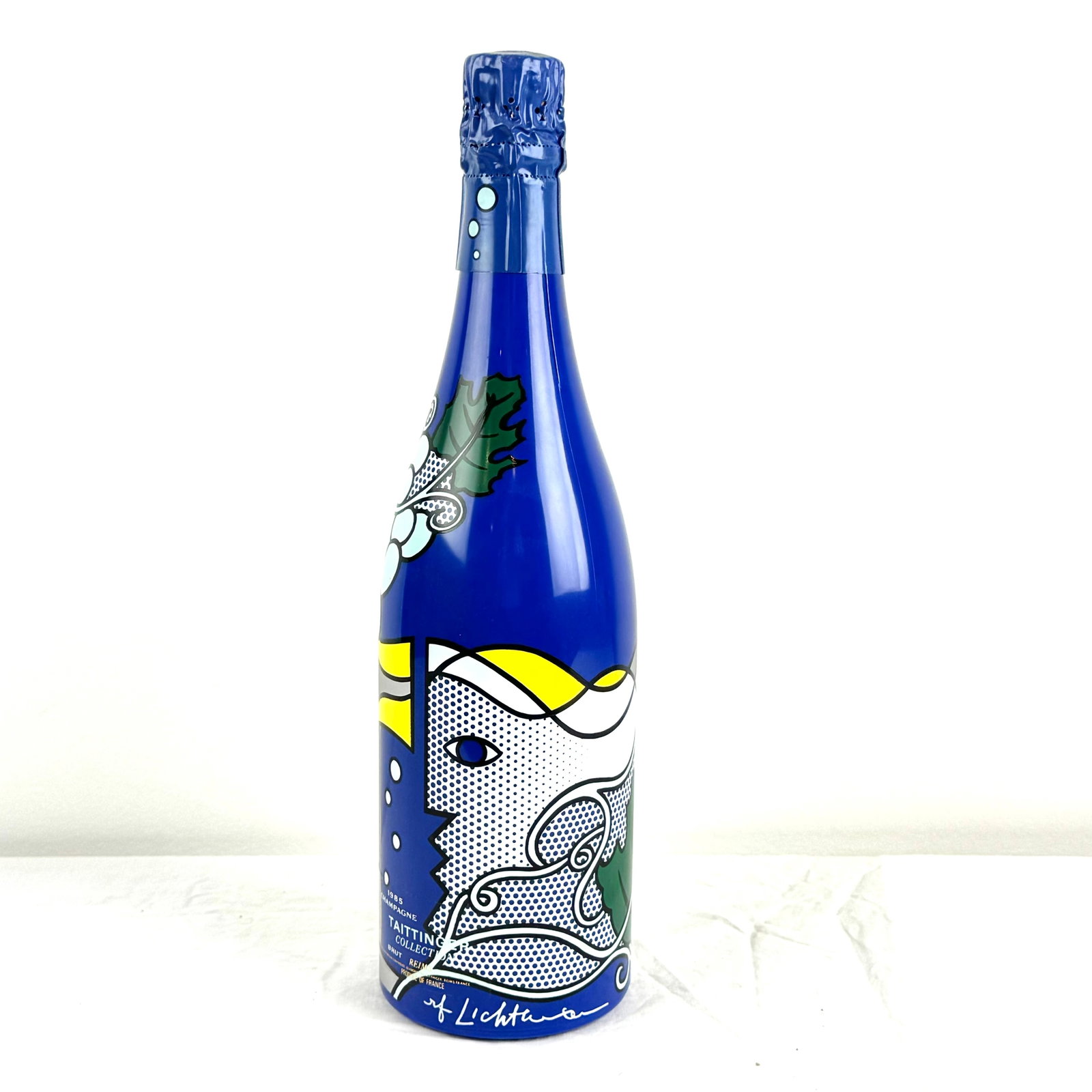 Lichtenstein Designed Champagne Bottle Multiple: Lichtenstein Designed Champagne Bottle Multiple 13.5"h