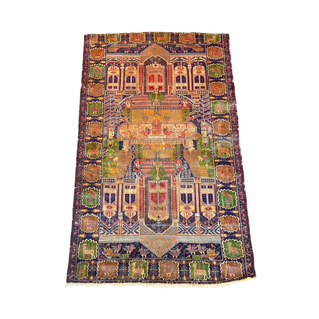 Circa 2000 Afghan Baluch Oriental Rug (1 of 8)