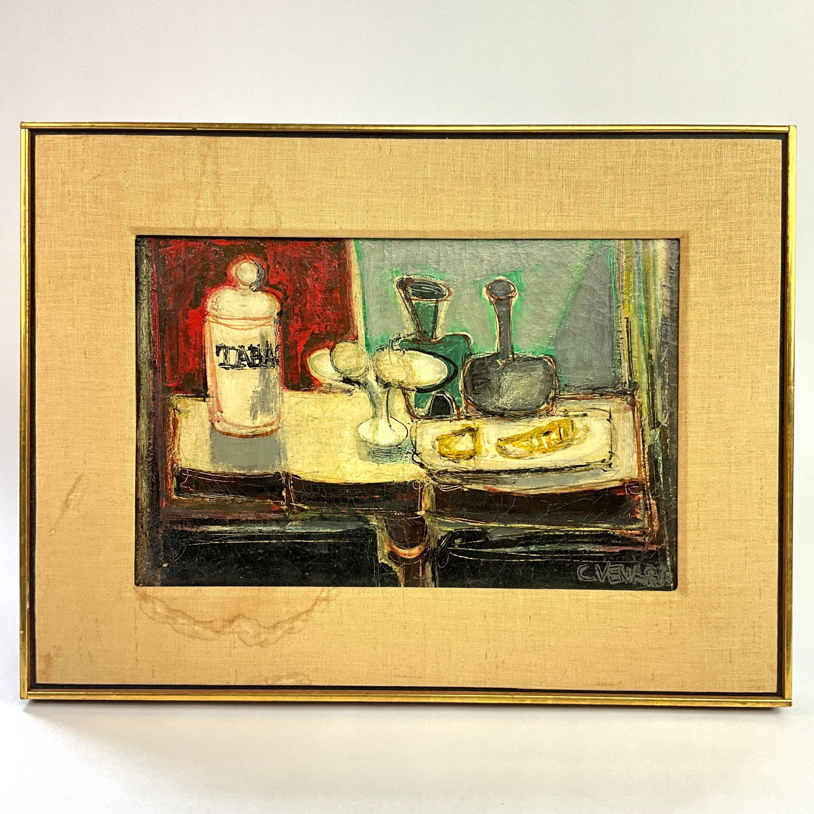 Original Oil On Canvas Signed Claude Venard (1913-1999) (1 of 5)