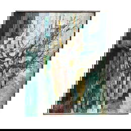 Original Oil On Canvas Abstract By Hazard Durfee (1917-2003)