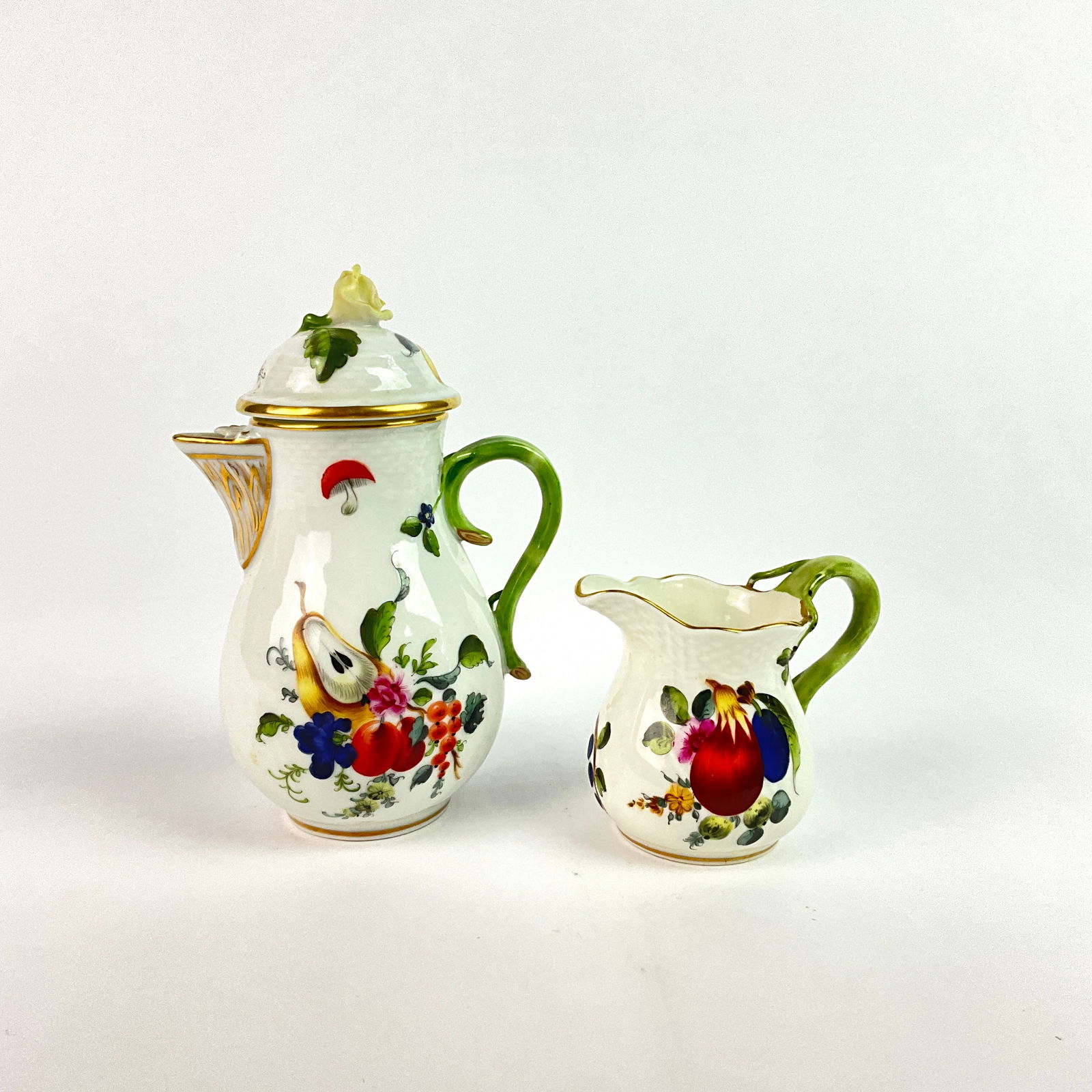 Herend Market Garden Demitause Tea Pitcher & Creamer (1 of 4)