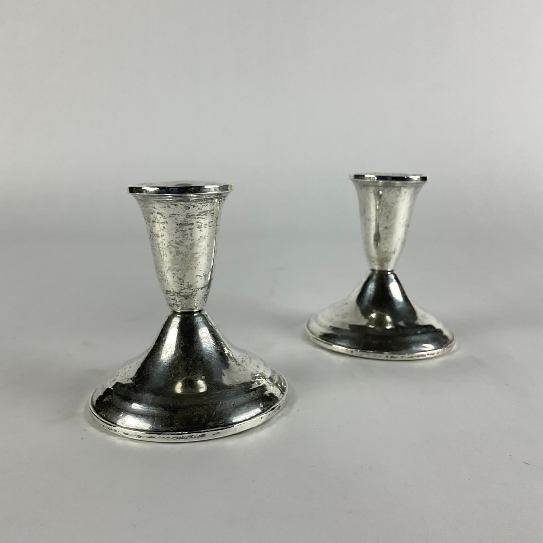 Sterling Silver Weighted Candle Stick Holders By Duchin Creation (1 of 4)