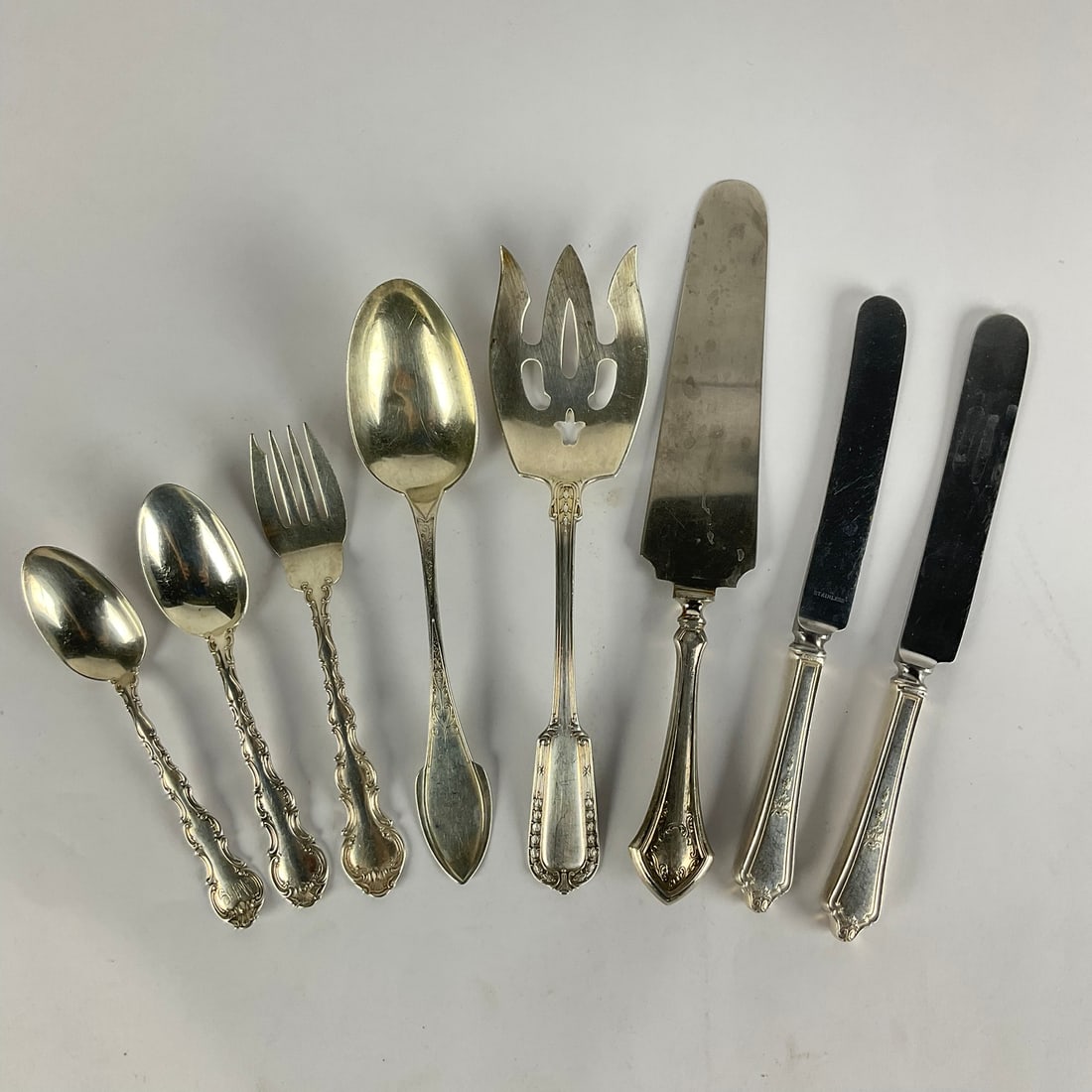 Set Of Antique Sterling Silver Flatware (1 of 8)