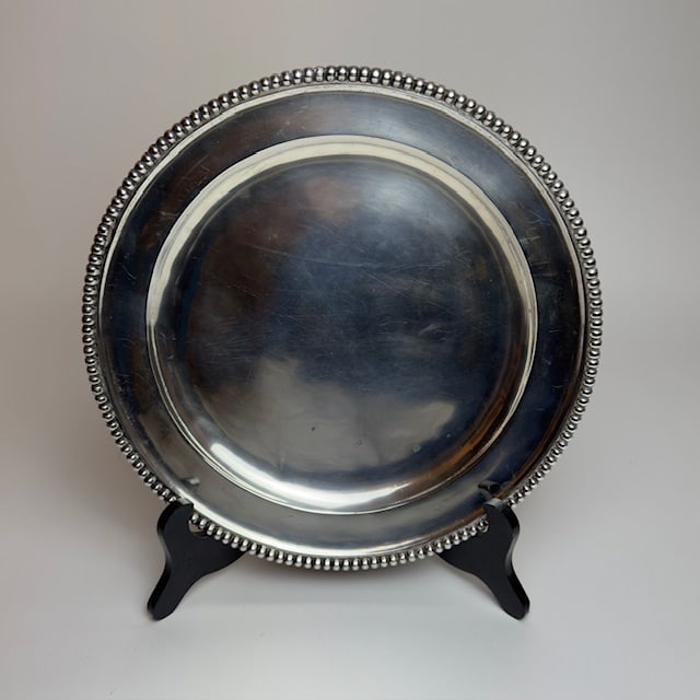 Antique 0.800 Silver Austrian Platter Plate By K.B. Karl Bohm (1 of 5)