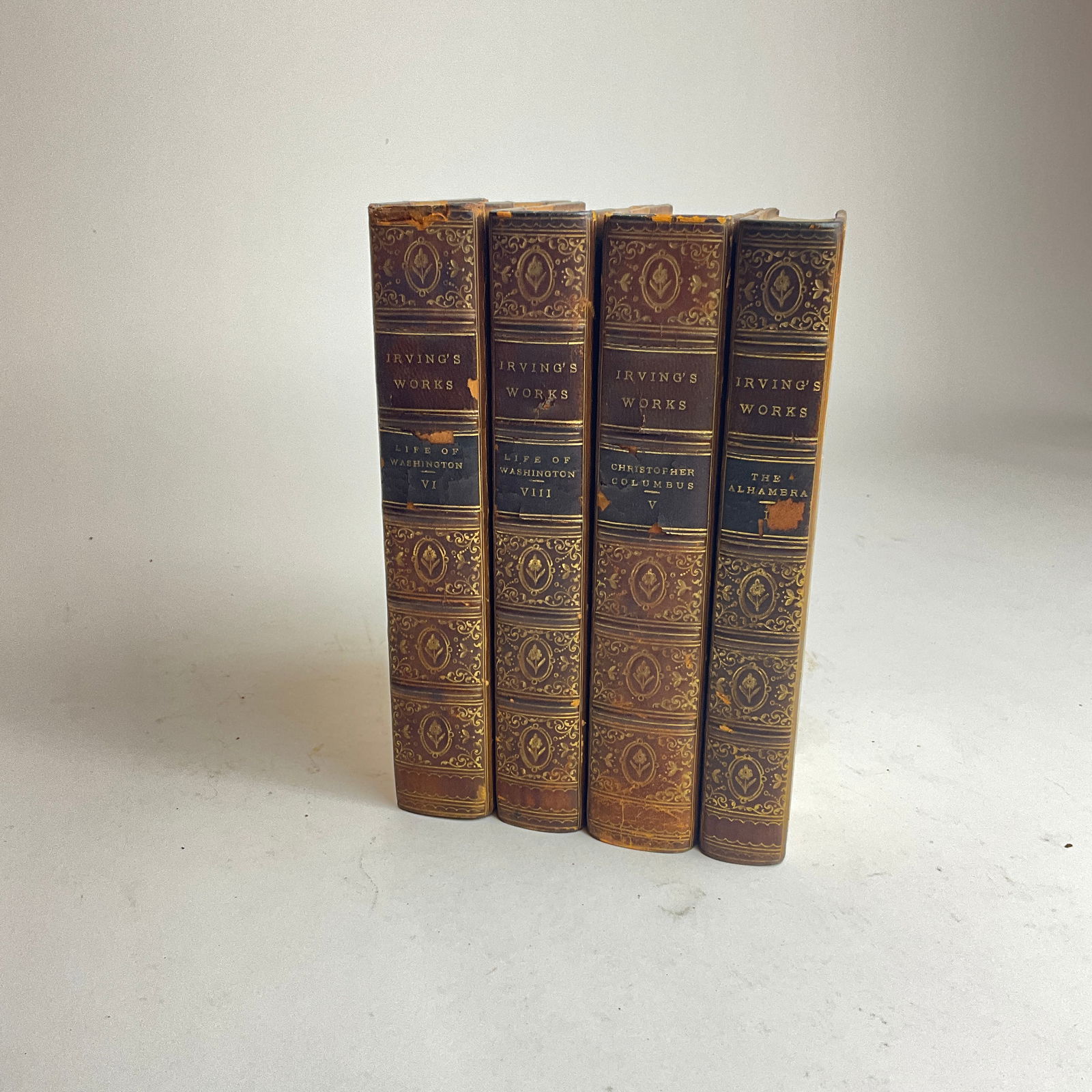 Life Of George Washington Vol. 6-8, Life Of Christopher Columbus Vol. 5 & The Alhambra Vol. I (1 of 7)